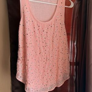 Candie's Pink Sequin Tank Top